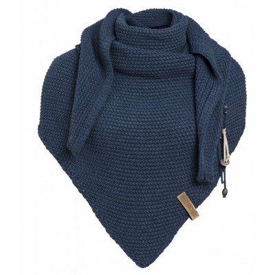 Knit Factory sjaal jeans blauw Knit Factory sjaal jeans blauw